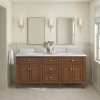 Lorelai 72" Double (Vanity Only Pricing) in Mid-Century Walnut